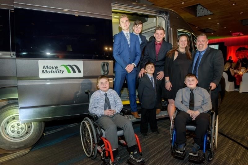Variety Charity Gala with MoveMobility Vehicle for Devries Family
