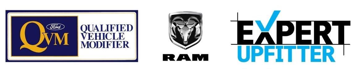 QVM logo, Ram Logo, Expert Upfitter logo