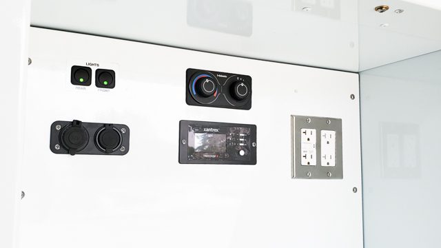 Light switches, power outlets and air conditioning controls
