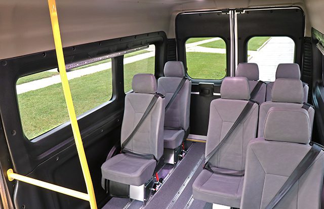 commercial mobility van with 7 seats