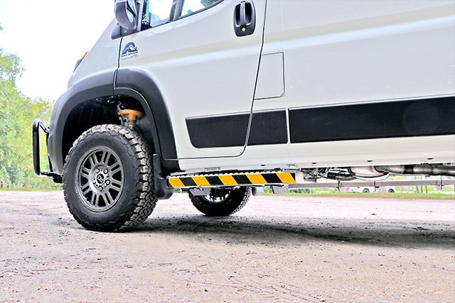 MoveMobility Running Board on a Trail Edition Van