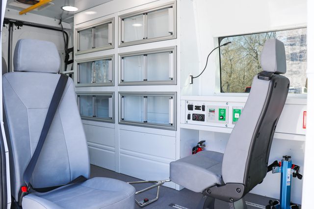 Ambulance-grade storage cabinets