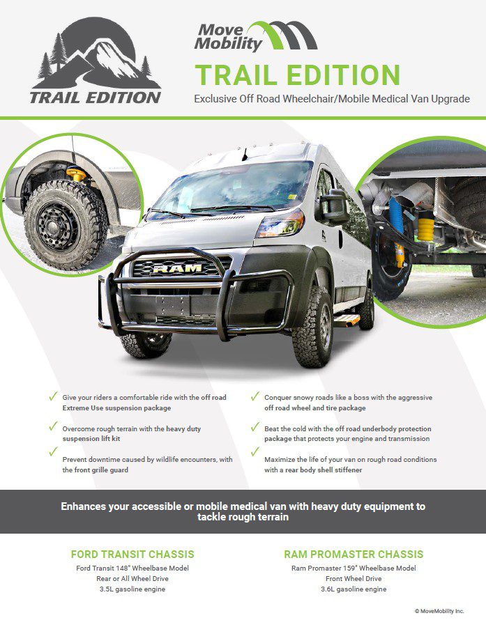 MoveMobility Trail Edition brochure front page
